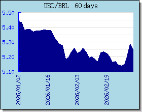 BRL 為替レートのグラフとグラフ